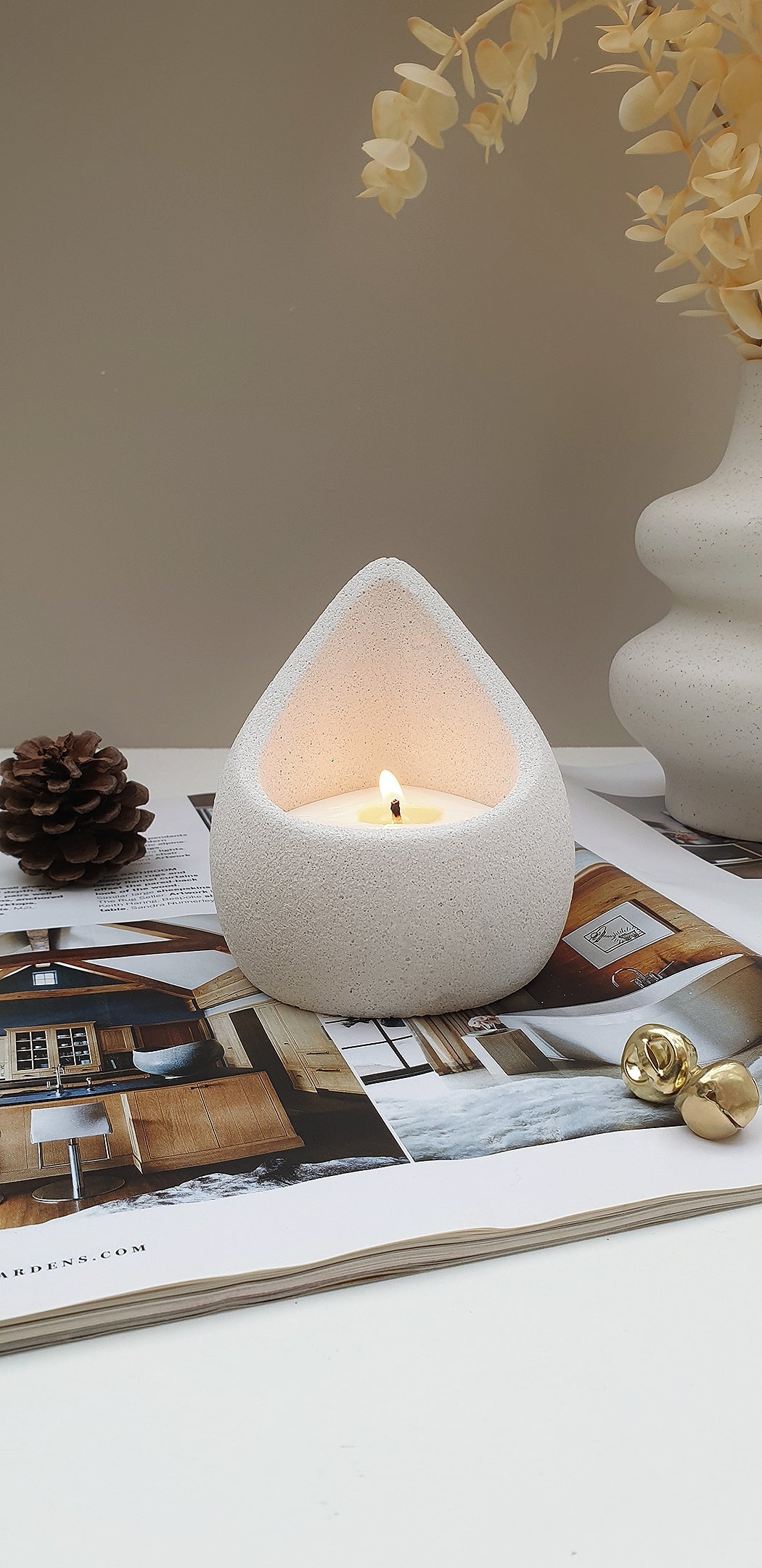 Teardrop Refillable Candle