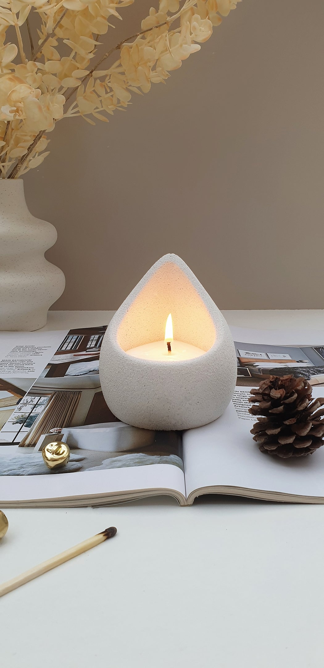 Teardrop Refillable Candle