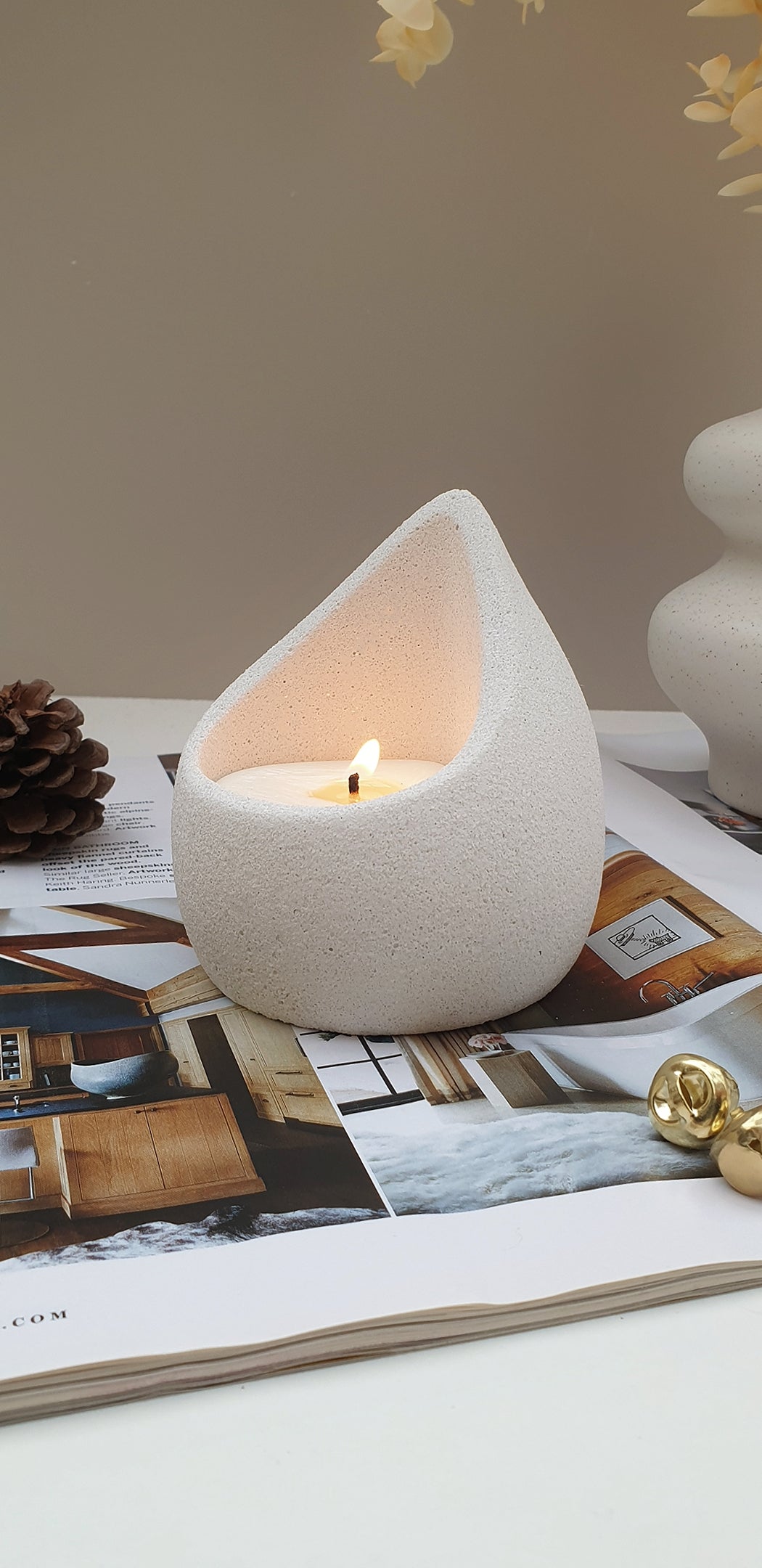 Teardrop Refillable Candle