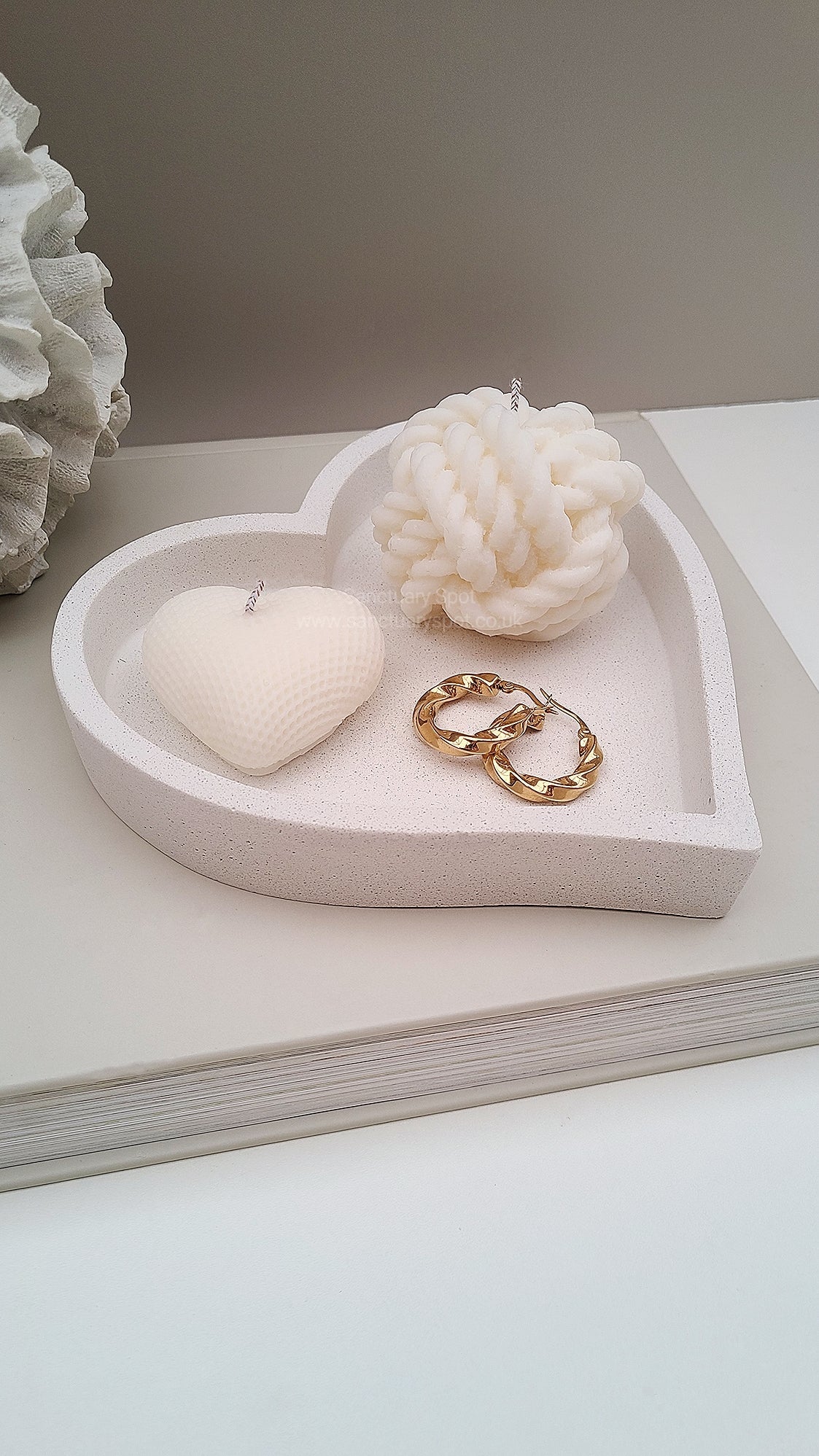 Heart Dish Candle (Refillable)