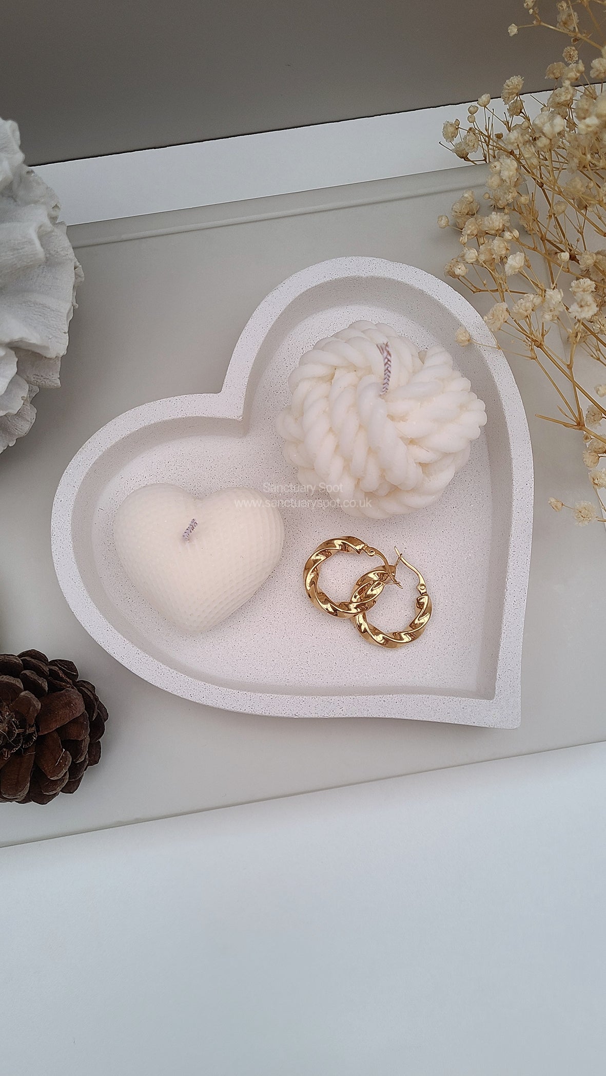 Heart Dish Candle (Refillable)
