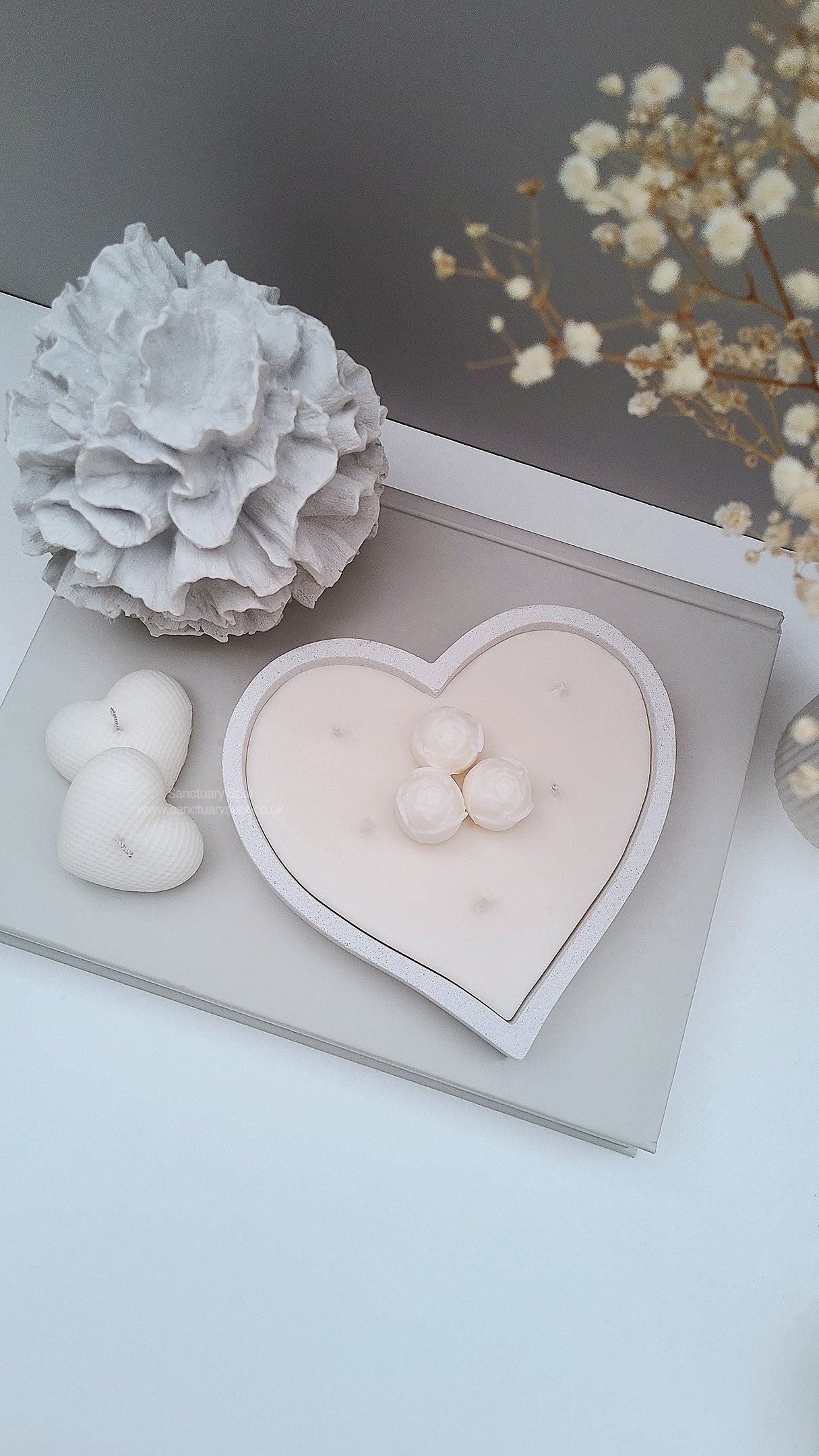 Heart Dish Candle (Refillable)