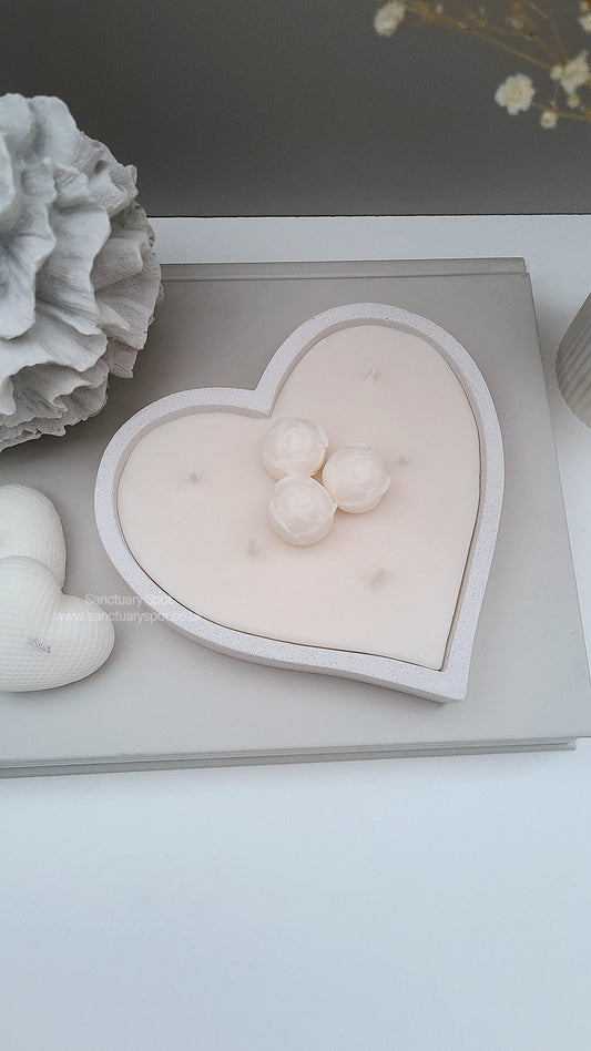 Heart Dish Candle (Refillable)