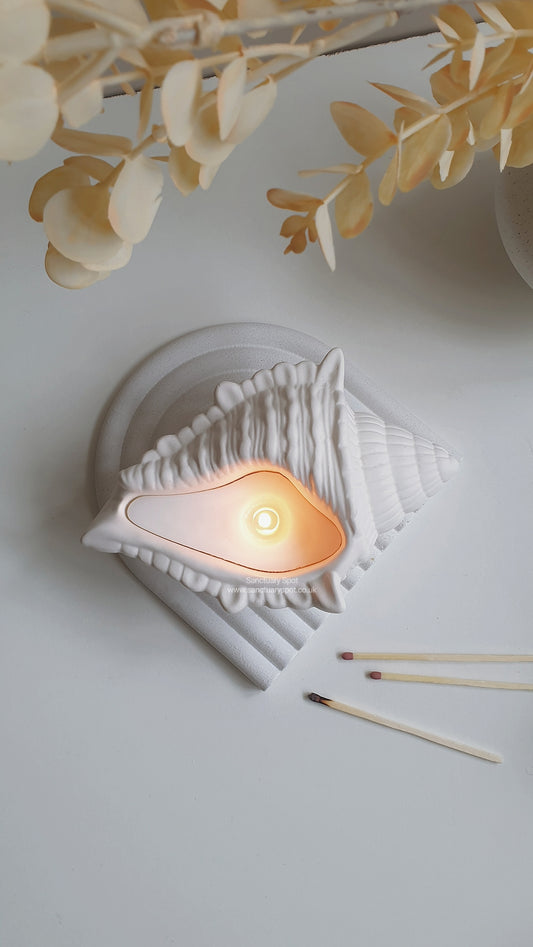 Large Seashell Candle