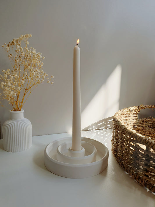 Grooved Taper Candle Holder