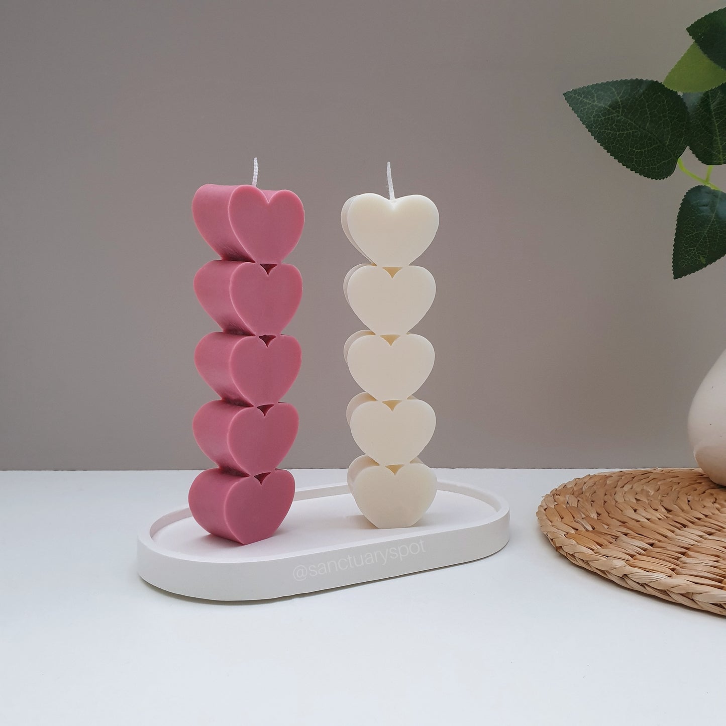 Stack of Hearts Candle