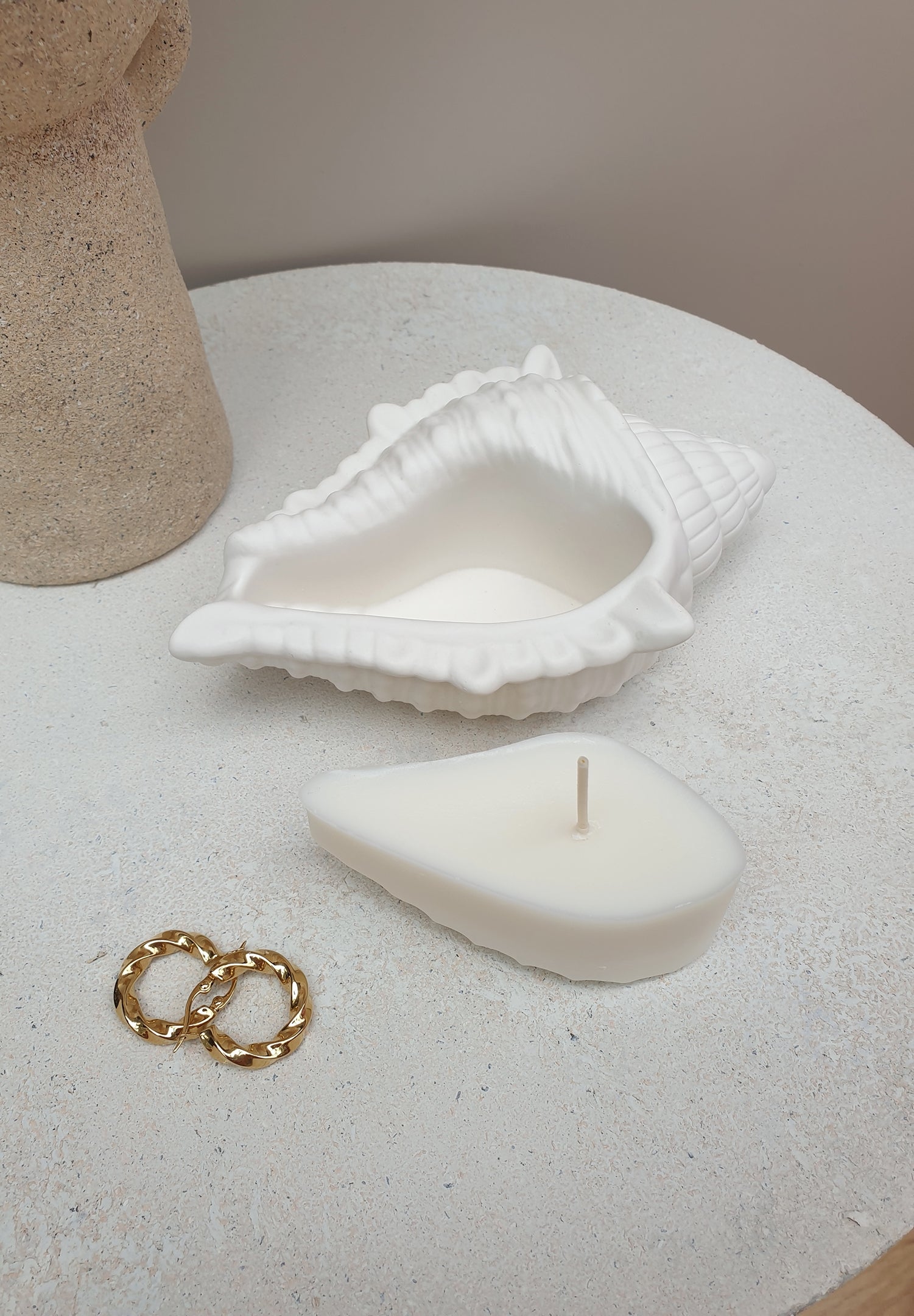 Seashell Candle outlets Ring